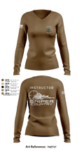Sniper 2 79628389 Women's Long Sleeve V-neck Shirt - 2