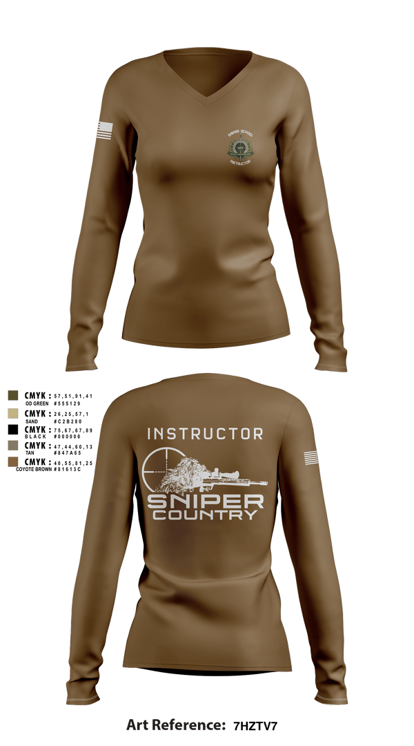 Women's Long Sleeve Vneck Shirt, Sniper, Police, Teamtime, Team time, sublimation, custom sports apparel, team uniforms, spirit wear, spiritwear, sports uniforms, custom shirts, team store, custom team store, fundraiser sports, apparel fundraiser