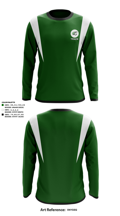 Concord High School Track 53059740 Long Sleeve Performance Shirt - 2