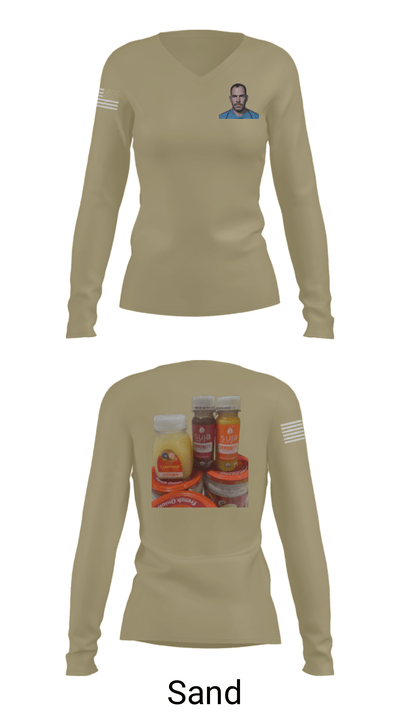 ALPHA BATTERY 2-116 FAR 52826459 Women's Long Sleeve V-neck Shirt - 42