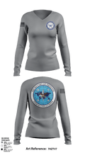 SDC-Cables 96659915 Women's Long Sleeve V-neck Shirt - 4