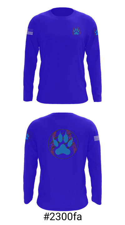 Wildcats 85102489 Long Sleeve Performance Shirt - 18