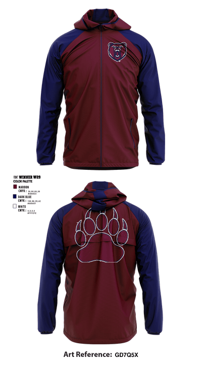 Berkley High School Cheer 2876422 Windbreaker - 1
