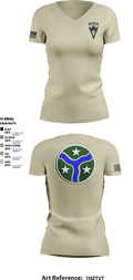 3/278 Armored Calvary Regiment 57774458 Women's Short Sleeve V-neck Shirt - 5