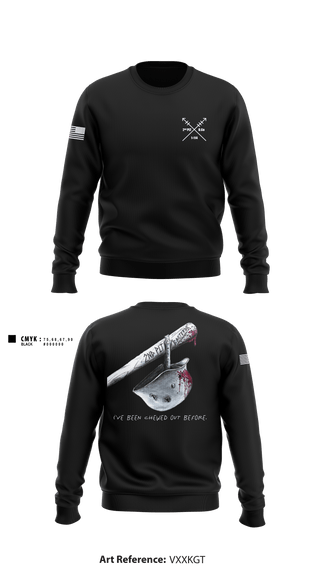 Crew Neck Sweatshirt, 2nd PLT Baseterds, National Guard, Teamtime, Team time, sublimation, custom sports apparel, team uniforms, spirit wear, spiritwear, sports uniforms, custom shirts, team store, custom team store, fundraiser sports, apparel fundraiser