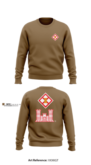 Crew Neck Sweatshirt, 344th CEC, Army, Teamtime, Team time, sublimation, custom sports apparel, team uniforms, spirit wear, spiritwear, sports uniforms, custom shirts, team store, custom team store, fundraiser sports, apparel fundraiser