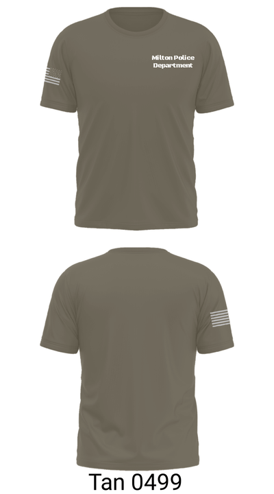 Milton Police Department 34508245 Short Sleeve Performance Shirt - 35