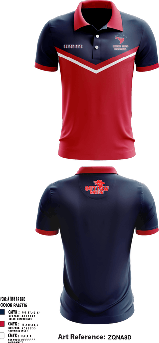 Short Sleeve Performance Polo, Saugerties Outlaws, Football, Teamtime, Team time, sublimation, custom sports apparel, team uniforms, spirit wear, spiritwear, sports uniforms, custom shirts, team store, custom team store, fundraiser sports, apparel fundraiser