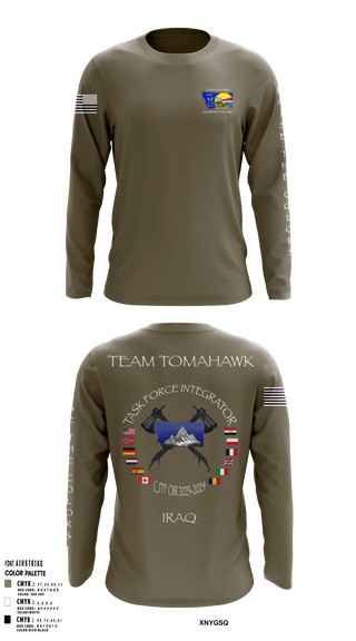 Long Sleeve Performance Shirt, 1889th RSG, Army, Teamtime, Team time, sublimation, custom sports apparel, team uniforms, spirit wear, spiritwear, sports uniforms, custom shirts, team store, custom team store, fundraiser sports, apparel fundraiser
