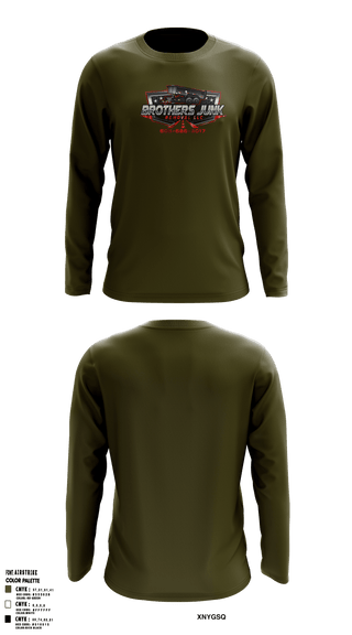 Long Sleeve Performance Shirt, Brothers Junk Removal LLCBrothers Junk Removal LLC, , Teamtime, Team time, sublimation, custom sports apparel, team uniforms, spirit wear, spiritwear, sports uniforms, custom shirts, team store, custom team store, fundraiser sports, apparel fundraiser