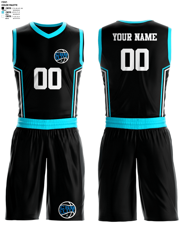 Basketball Uniform, CSB Elite, Men's Basketball, Teamtime, Team time, sublimation, custom sports apparel, team uniforms, spirit wear, spiritwear, sports uniforms, custom shirts, team store, custom team store, fundraiser sports, apparel fundraiser