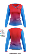 Elemental HVAC 42823067 Women's Long Sleeve V-neck Shirt - 1
