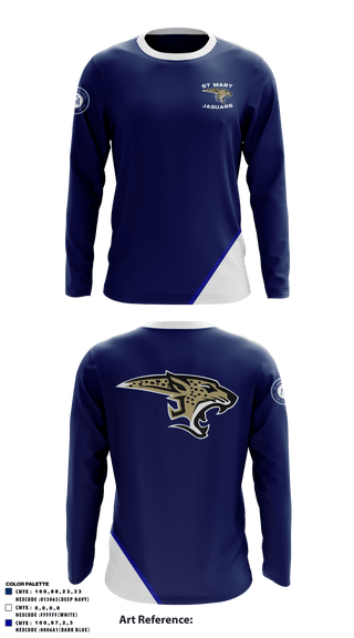 Long Sleeve Performance Shirt, St Mary Jaguars, Women's Basketball, Teamtime, Team time, sublimation, custom sports apparel, team uniforms, spirit wear, spiritwear, sports uniforms, custom shirts, team store, custom team store, fundraiser sports, apparel fundraiser
