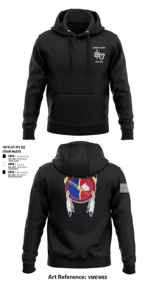 Hoodie, Comanche, 309th MI BN, , Teamtime, Team time, sublimation, custom sports apparel, team uniforms, spirit wear, spiritwear, sports uniforms, custom shirts, team store, custom team store, fundraiser sports, apparel fundraiser