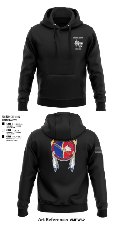 Comanche, 309th MI BN 43533231 Hoodie - 3