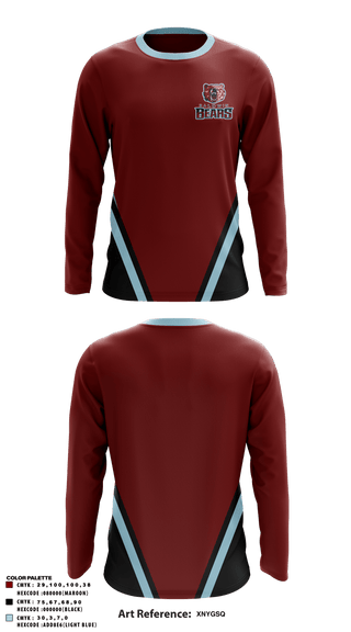 Long Sleeve Performance Shirt, Baldwin High School, Spirit Store, Teamtime, Team time, sublimation, custom sports apparel, team uniforms, spirit wear, spiritwear, sports uniforms, custom shirts, team store, custom team store, fundraiser sports, apparel fundraiser