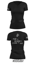 Marines 27240042 Women's Short Sleeve V-neck Shirt - 19