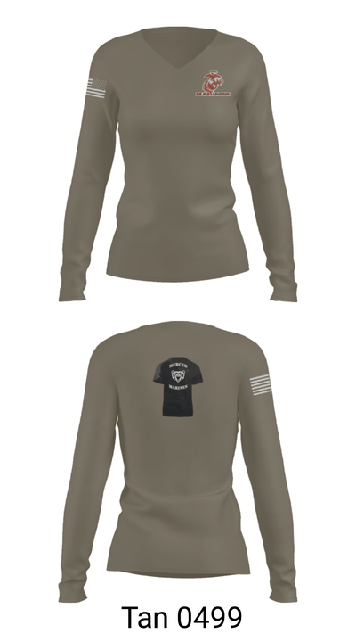 RSS Merced 85178627 Women's Long Sleeve V-neck Shirt - 39
