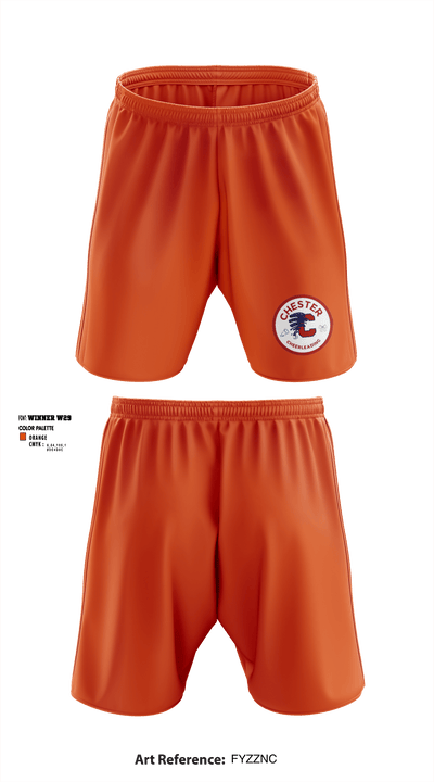Chester High School Cheer 46279495 Athletic Shorts With Pockets - 1