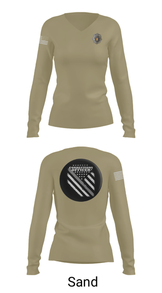 Women's Long Sleeve Vneck Shirt, , Police, Teamtime, Team time, sublimation, custom sports apparel, team uniforms, spirit wear, spiritwear, sports uniforms, custom shirts, team store, custom team store, fundraiser sports, apparel fundraiser