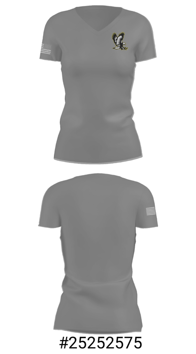 LakeVille Memorial High School Soccer 75242351 Women's Short Sleeve V-neck Shirt - 24