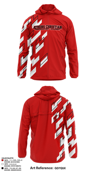 Windbreaker, Athens Christian Preparatory Academy, Spirit Store, Teamtime, Team time, sublimation, custom sports apparel, team uniforms, spirit wear, spiritwear, sports uniforms, custom shirts, team store, custom team store, fundraiser sports, apparel fundraiser