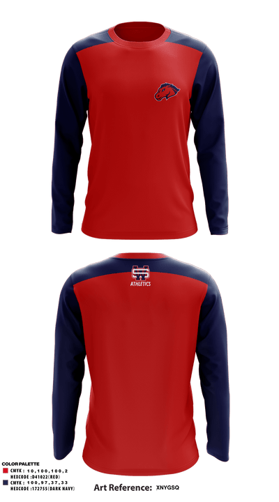 University of the Southwest Baseball 45353519 Long Sleeve Performance Shirt - 1