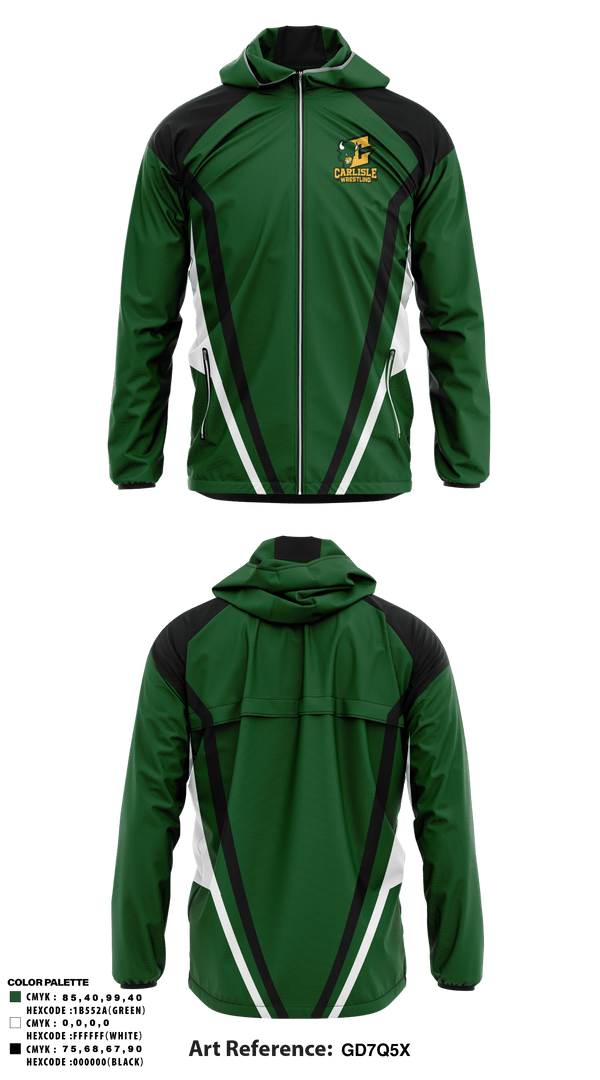 Windbreaker, Carlisle High School Wrestling, Wrestling, Teamtime, Team time, sublimation, custom sports apparel, team uniforms, spirit wear, spiritwear, sports uniforms, custom shirts, team store, custom team store, fundraiser sports, apparel fundraiser