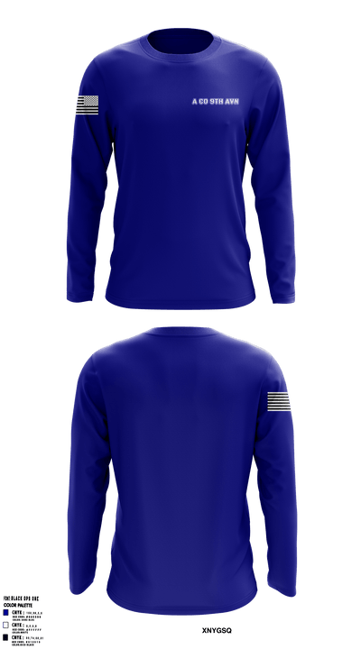 A co 9th avn 19440581 Long Sleeve Performance Shirt - 1