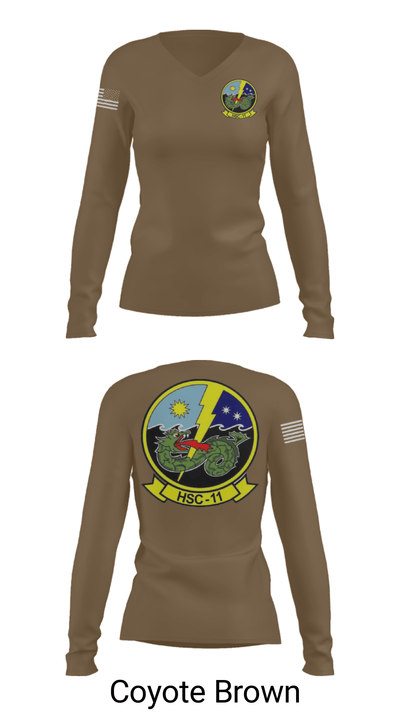HSC-11 26134830 Women's Long Sleeve V-neck Shirt - 38