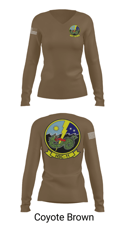 Women's Long Sleeve Vneck Shirt, , Navy, Teamtime, Team time, sublimation, custom sports apparel, team uniforms, spirit wear, spiritwear, sports uniforms, custom shirts, team store, custom team store, fundraiser sports, apparel fundraiser