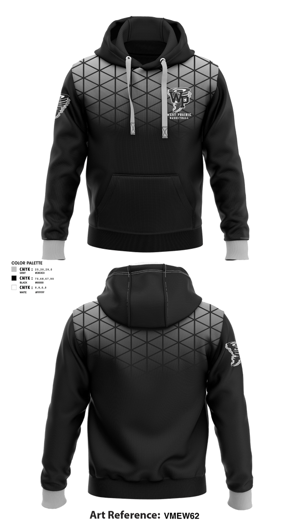 Hoodie, West Prairie Senior High School Basketball, Women's Basketball, Teamtime, Team time, sublimation, custom sports apparel, team uniforms, spirit wear, spiritwear, sports uniforms, custom shirts, team store, custom team store, fundraiser sports, apparel fundraiser
