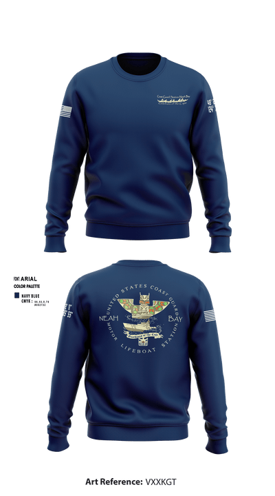 USCG STATION NEAH BAY 8595020 Crew Neck Sweatshirt - 2