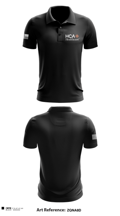 HCA HEALTHCARE 97224522 Short Sleeve Performance Polo - 4