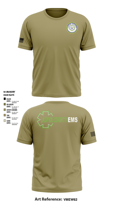 Jasper County EMS 69252235 Short Sleeve Performance Shirt - 4