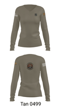 128th Air Control Squadron 4875965 Women's Long Sleeve V-neck Shirt - 41
