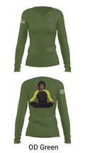 1st SQD, 1st PLT, A Co 588 BEB 11462606 Women's Long Sleeve V-neck Shirt - 40