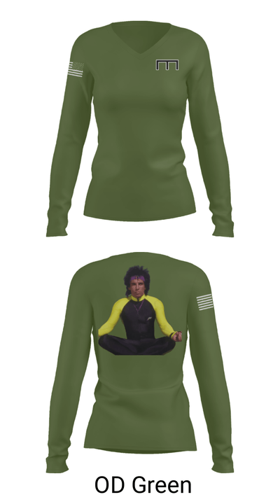 1st SQD, 1st PLT, A Co 588 BEB 11462606 Women's Long Sleeve V-neck Shirt - 40