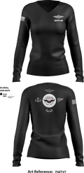 165th Quartermaster 50925110 Women's Long Sleeve V-neck Shirt - 4