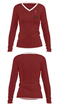 Pahrump Valley High School Cheer 25876249 Women's Long Sleeve V-neck Shirt - 21