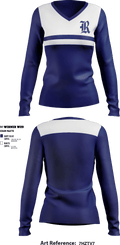 Ringgold Middle School 70186521 Women's Long Sleeve V-neck Shirt - 1
