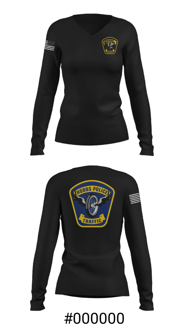 Women's Long Sleeve Vneck Shirt, , Police, Teamtime, Team time, sublimation, custom sports apparel, team uniforms, spirit wear, spiritwear, sports uniforms, custom shirts, team store, custom team store, fundraiser sports, apparel fundraiser