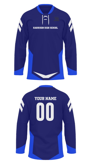 Hockey Jersey, Harrison High School, Spirit Store, Teamtime, Team time, sublimation, custom sports apparel, team uniforms, spirit wear, spiritwear, sports uniforms, custom shirts, team store, custom team store, fundraiser sports, apparel fundraiser