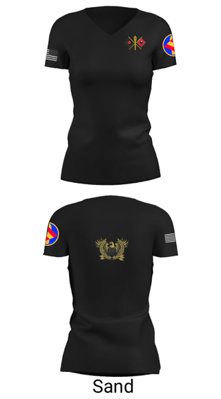 Women's Short Sleeve Vneck Shirt, , National Guard, Teamtime, Team time, sublimation, custom sports apparel, team uniforms, spirit wear, spiritwear, sports uniforms, custom shirts, team store, custom team store, fundraiser sports, apparel fundraiser