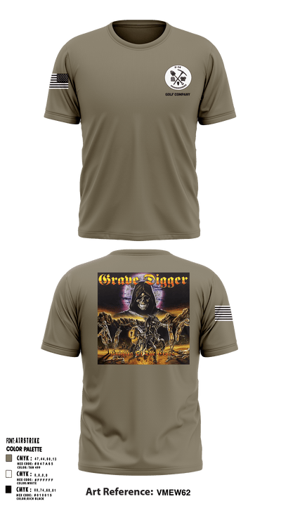 Grave digger 21039864 Short Sleeve Performance Shirt - 4