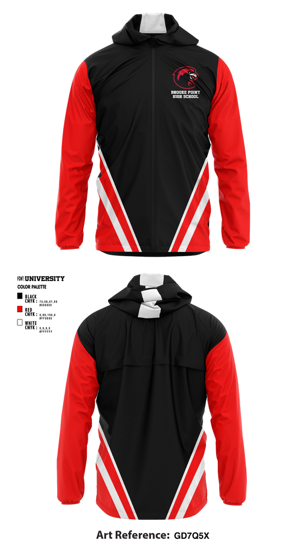 Windbreaker, Brooke Point High School Basketball, Men's Basketball, Teamtime, Team time, sublimation, custom sports apparel, team uniforms, spirit wear, spiritwear, sports uniforms, custom shirts, team store, custom team store, fundraiser sports, apparel fundraiser