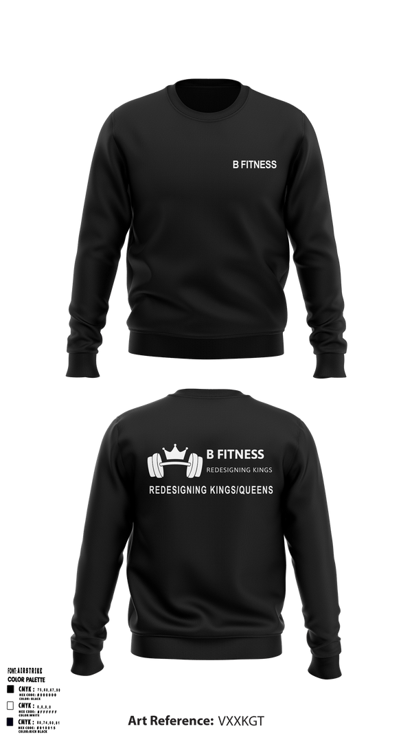 Crew Neck Sweatshirt, BFitnessBFitness, , Teamtime, Team time, sublimation, custom sports apparel, team uniforms, spirit wear, spiritwear, sports uniforms, custom shirts, team store, custom team store, fundraiser sports, apparel fundraiser