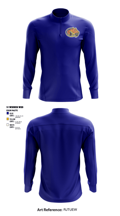 Clewiston Middle School 75889735 Quarter Zip Jacket - 1