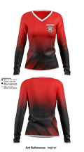 Skiatook High School Soccer 23951400 Women's Long Sleeve V-neck Shirt - 1