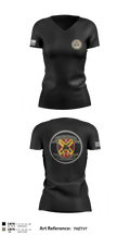 Weapons Training Battalion 3430348 Women's Short Sleeve V-neck Shirt - 1